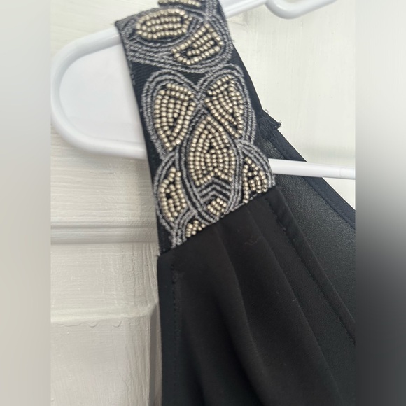 EUC ASTR The Label Beaded Shoulder Strap Black Sleeveless Size Small NYE Date - Picture 5 of 7